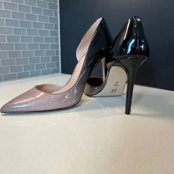 BCBeneration Size 10 Pink Glitter and Black 4” heels Worn twice - Picture 7 of 16